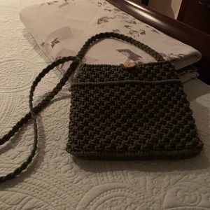Macrame crossbody bag,
